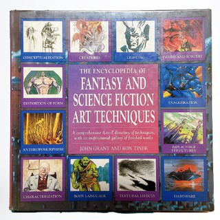 หนังสือศิลปะ สอนเทคนิคการวาดภาพแนวแฟนตาซี Encyclopedia Of Fantasy And Science Fiction Art Techniques วาดรูป มือสอง