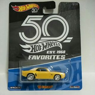 รถเหล็ก Hot wheels 69 Camaro ครบรอบ 50th (PB01)