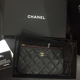 New chanel o case black caviar holo30 ของแท้💯%