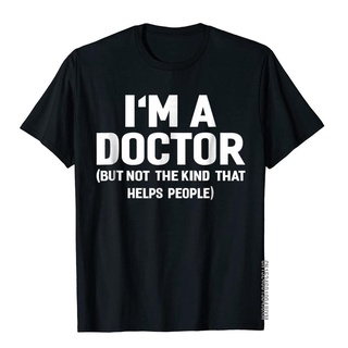 [S-5XL]เสื้อยืด ผ้าฝ้าย พิมพ์ลาย IM A Doctor สไตล์วินเทจ