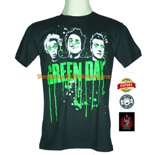 เสื้อวง Green Day เสื้อไซส์ยุโรป กรีนเดย์ PTA1536 เสื้อวงดังๆ วินเทจ