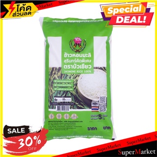 🔥ดีกว่านี้ไม่มีอีกแล้ว!! บัวเขียว ข้าวหอมมะลิสุรินทร์ 5 กิโลกรัม X 1 ถุง 🔥สินค้าขายดี!!