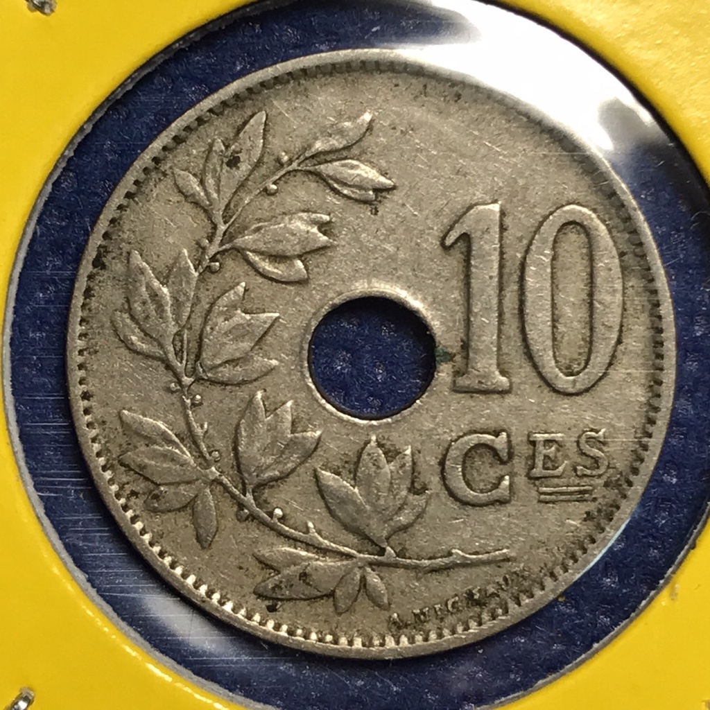 No.60411 ปี1927 เบลเยี่ยม 10 CENTIMES เหรียญสะสม เหรียญต่างประเทศ เหรียญเก่า หายาก ราคาถูก