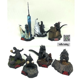 Candy Toy - Godzilla Complete Works 2nd by Bandai (Set of 7) ก็อตซิลล่าฉากไดโอรามา