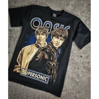 Oasis เสื้อยืด สกรีนลายอย่างดี ไม่หลุดร่อน ผ้าหนานุ่ม ไม่หดไม่ย้วย มาตราฐาน  แบรนด์ S M L XL XXLเสื้อยืด