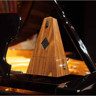 WITTNER Metronome 855131 Walnut grain plastic casing with bell เครื่องเคาะจังหวะ เมโทรนอมทรง Pyramid นำเข้าจากเยอรมัน