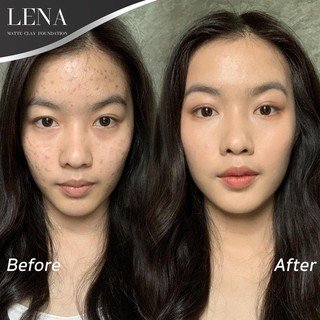 แบ่งขายรองพื้นคุณแอนนำเข้าจากเกาหลี LENA MATTE CLAY FOUNDATION SPF50PA+++