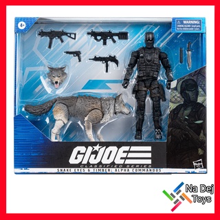 G.I. Joe Classified Series Snake Eyes &amp; Timber 6" Figure สเนค อายส์ &amp; ทิมเบอร์ จาก จีไอโจ ขนาด 6 นิ้ว ฟิกเกอร์