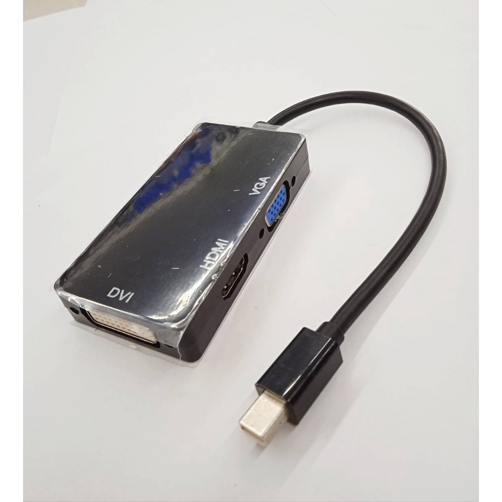 Mini DisplayPort Adapter DVI/HDMI/VGA ตัวแปลง สายแปลง ทันเดอร์โบว์ สายต่อเครื่องแม็กออกจอ ใช้ง่ายสัญ
