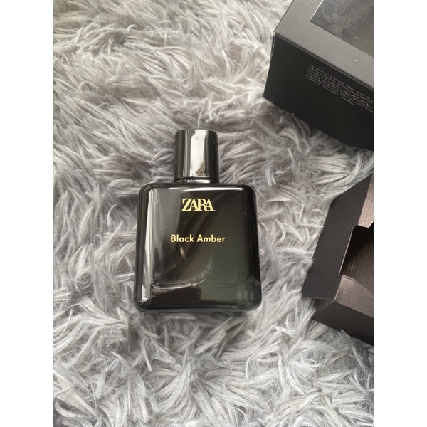 Zara น้ำหอม คุ้มมาก ซาร่าblack amber แยกขวดขายมีกล่องแต่เป็นกล่องแพคคู่ค่ะขนาดขวดละ100มล.