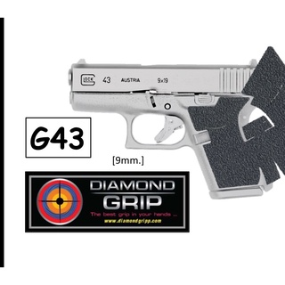 กันลื่นติดปืน Diamondgripp Glock 43 เนื้อยางหนึบๆ