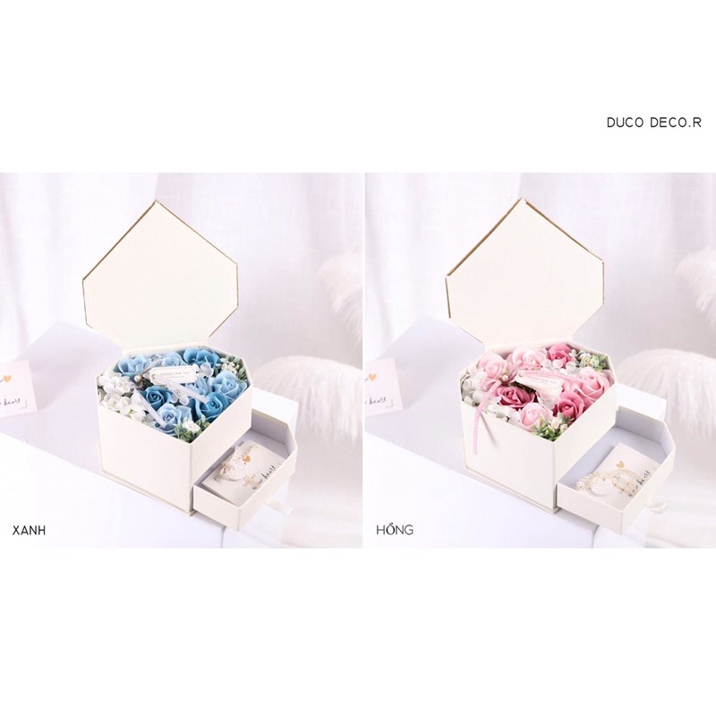 HEART WAX FLOWER BOX