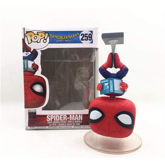 FUNKO POP Spider-Man:Homecoming Upside down Spiderman Model decoration 259 funko ปรากฏมนุษย์แมงมุม : บ้านกลับหัว Spiderm