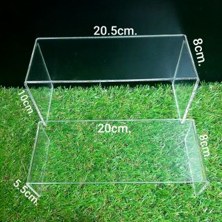 🔥ชั้นวางของ 2ระดับ หนา3มิล ชั้นวางโมเดลอะคริลิคยาว20 กว้าง8ซม.U m