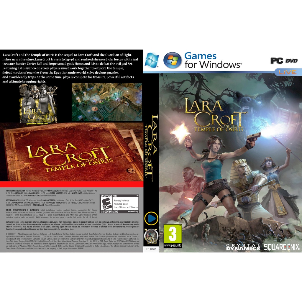 LARA CROFT และเกมพีซี OSIRIS [การลงทะเบียนออฟไลน์]