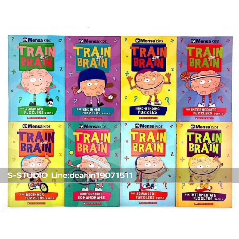 Scholastic Mensa kids Train Your Brain (8 books) | Shopee Thailand