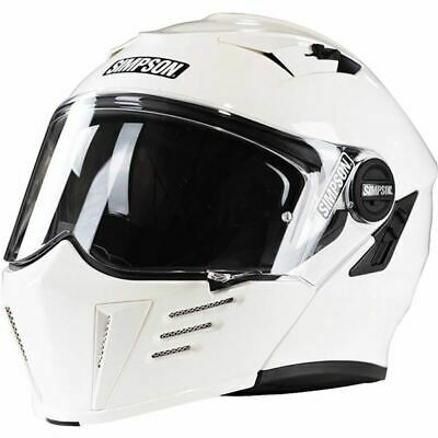 หมวกกันน็อก SIMPSON HELMET - MOD BANDIT WHITE By Life and Kustom