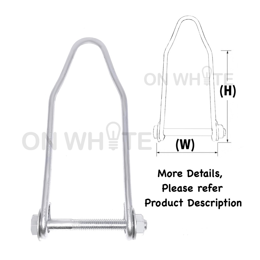 U FAN Hook with Bolt & Nut / Hook Kipas D / U Hook ( สําหรับพัดลมเพดาน )