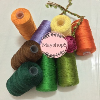 🧵🧶เชือกร่มสีพื้น 1.5มิล🧶🧵เซตที่1 (10107)