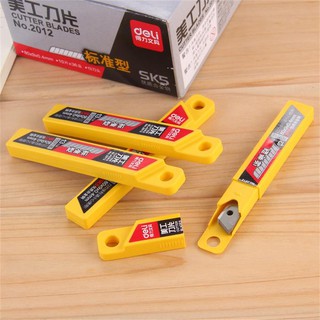 DELI Cutter Blades SK5 NO.2012 ใบมีดคัตเตอร์ กล่องละ 10 ใบ(pieces)