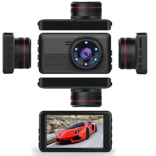 GT12 FHD CAR DVR 1080P กล้องติดรถยนต์ กล้อง 1 เลนส์เดี่ยว 3.0" IPS 150องศา Full HD (โหมดกลางคืน) car camera