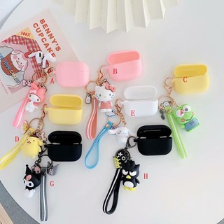 SANRIO เคสซิลิโคนนิ่ม สําหรับ Airpods pro gen 2 1 2 pro 3 กันกระแทก ลาย Hello Kitty kuromi Cinnamoroll BadBadtz-maru