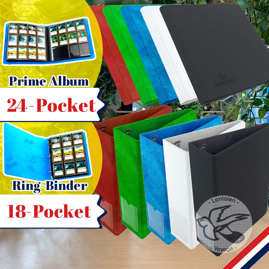 GAMEGENIC Prime Album 8-18-24 / Prime Ring-Binder / Zip-Up Slim แฟ้มใส่การ์ดสะสม การ์ดไอดอล [Accessories for Boardgame]