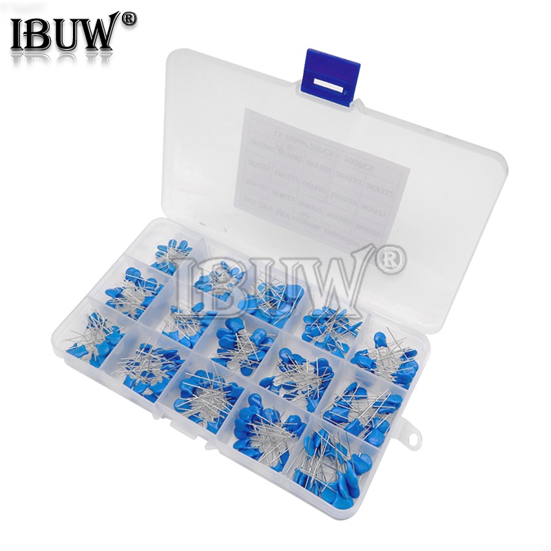 ตัวเก็บประจุแรงดันไฟฟ้าชุดเซรามิคสูง 1nF 2.2nF 10nF 22nF 0.47nF 0.56nF-10nF 15 ค่า * 20 ชิ้น ttc10 0