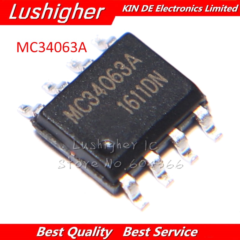 10PCS MC34063 SOP8 MC34063A SOP 34063 MC34063ADR MC34063ADR2G SMD ใหม่