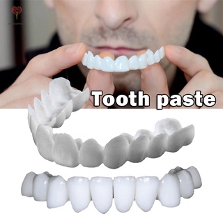 New Snap On Smile Dental False Teeth Cover Perfect Smile Veneers Comfort Fit Flex Denture Teeth Whitening Braces