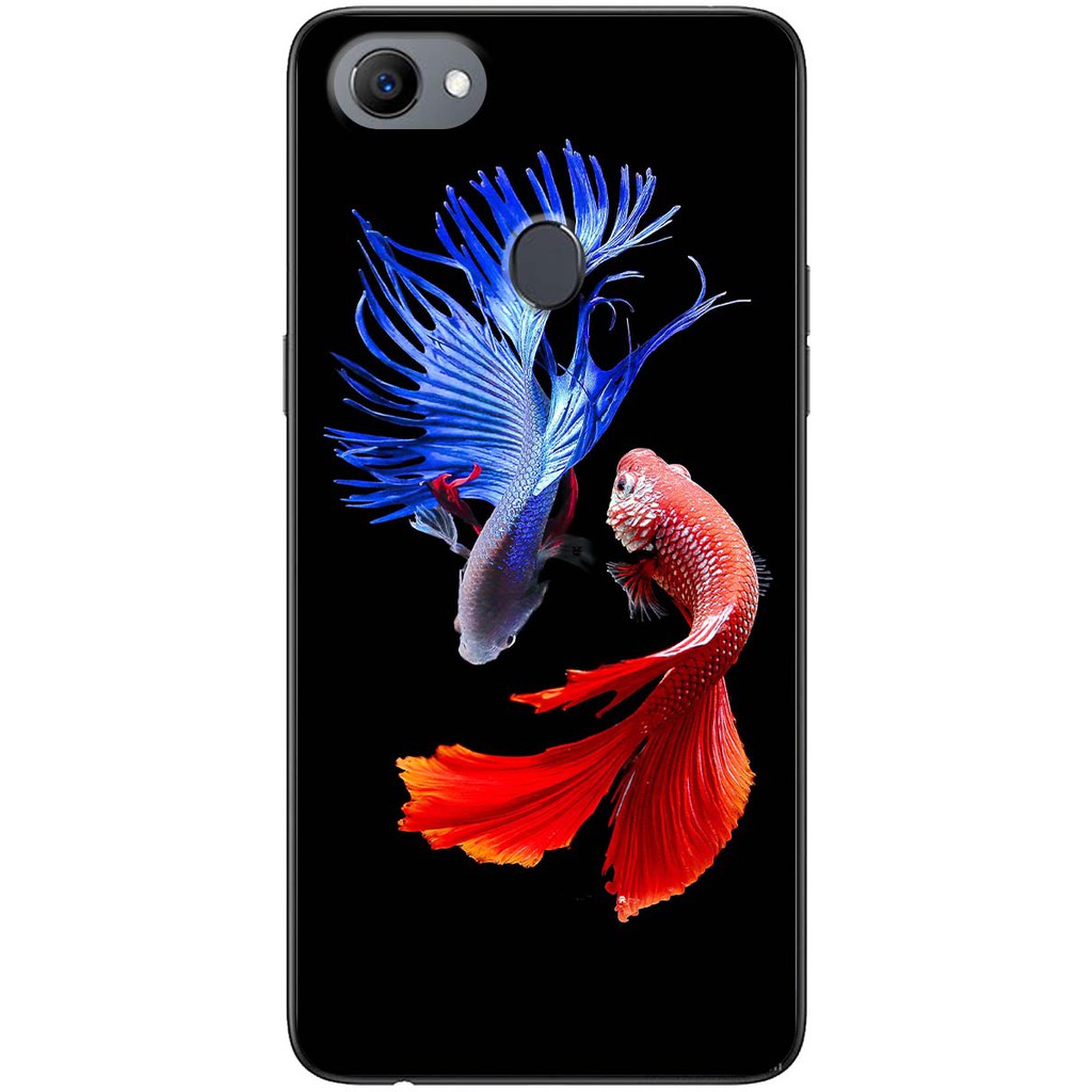 Oppo F5, F7, F7 Youth, F9 Case With Betta Red And Blue
