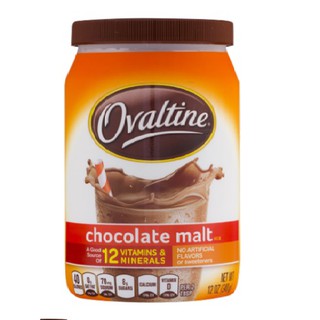 Ovaltine Chocolate Malt Mix , 12 Oz. นำเข้าจากอเมริกา