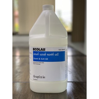 สบู่เหลวล้างมือ แอนตี้แบคทีเรีย 3.8L ป้องกันเชื้อโรค Scent &amp; Soft AB ECOLAB  -E102-106430 E7103746