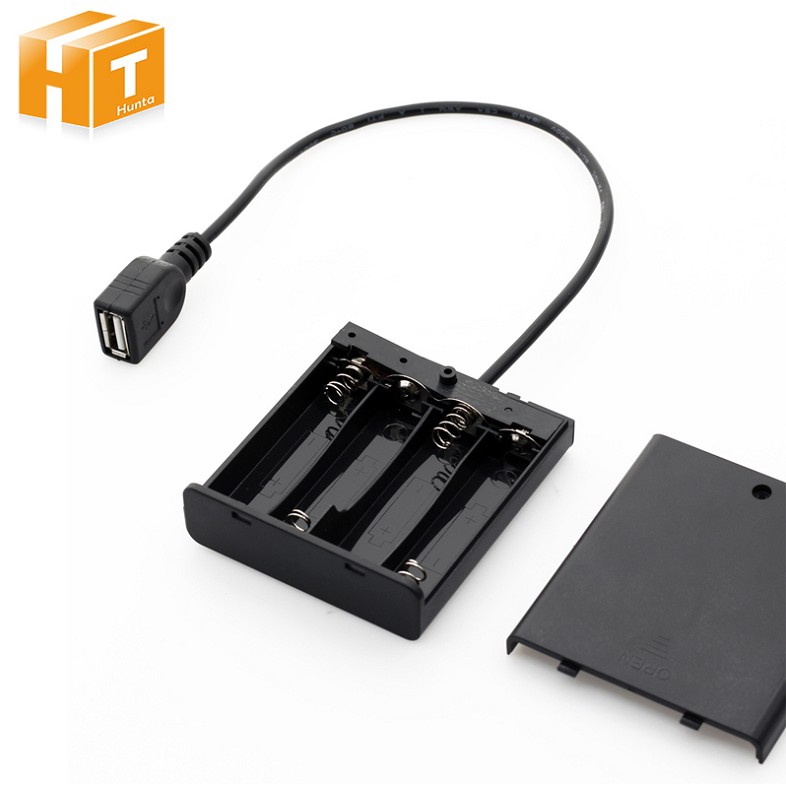 กล่องแบตเตอรี่ Usb สําหรับ 5 V Led Strip Portable Power Supply