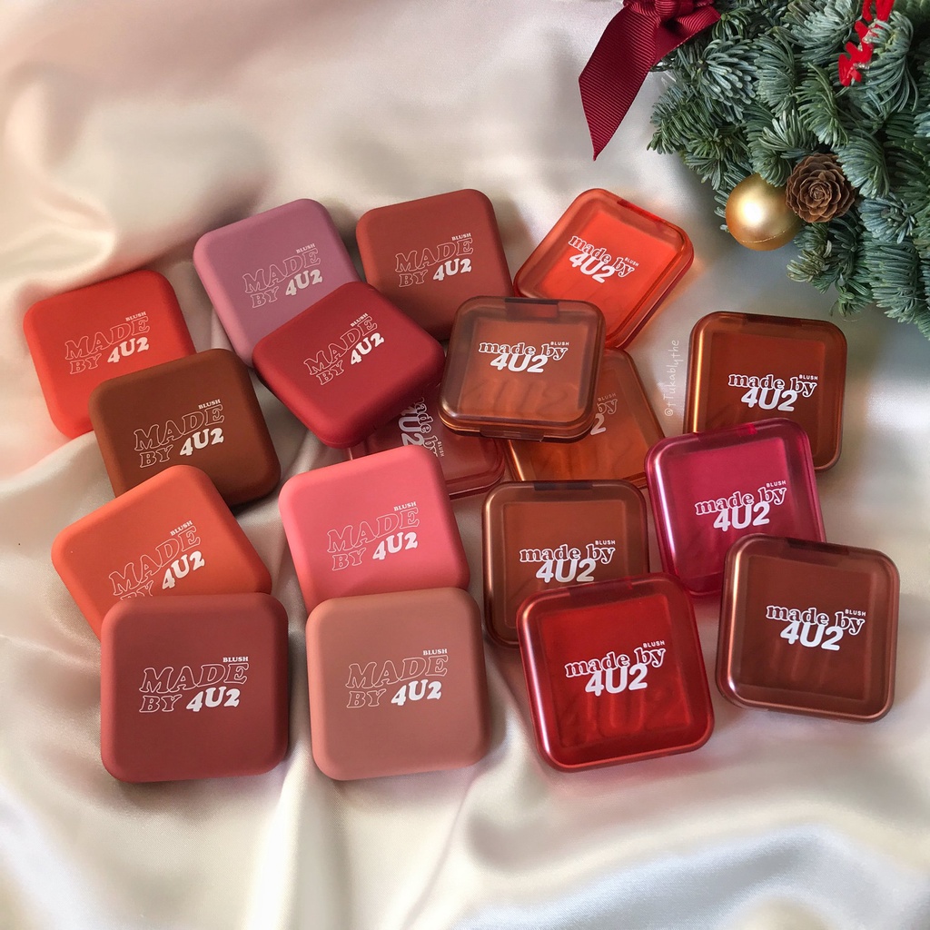 🔥ลด 50% ใส่โค้ด INC8LZ3🔥 MATTE BLUSH ON MADE BY 4U2