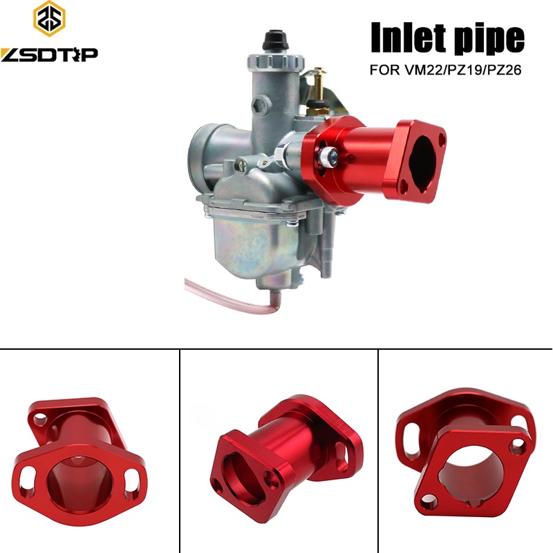 MOTOPARTS SHOP ZSDTRP Motorcycle Intake Manifold คาร์บูเรเตอร์ Carb VM22/PZ19/26 อินเทอร์เฟซคาร์บูเร