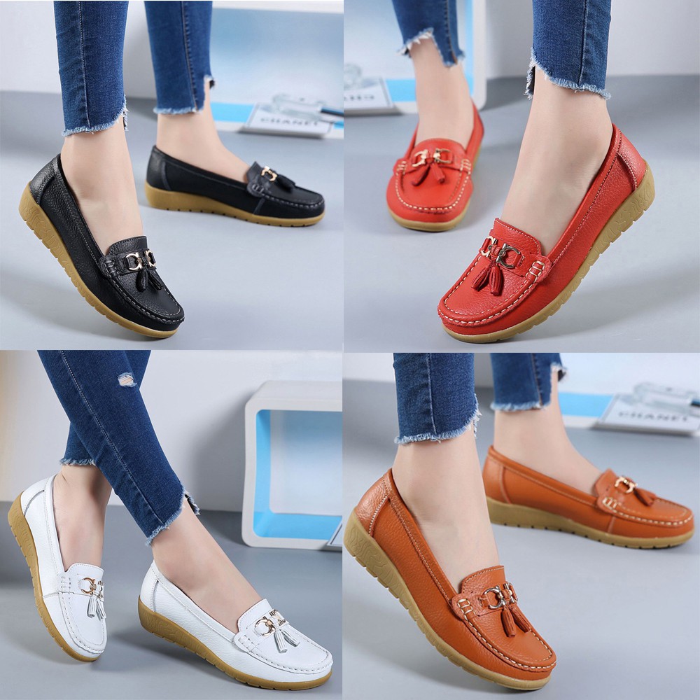 Women Wedges Soft Bottom Outdoor Leisure Peas Boat Shoes