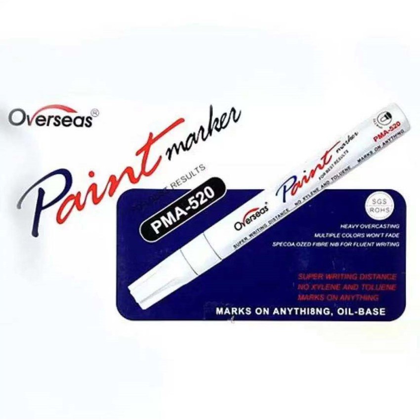 ปากกาเขียนยาง สีขาว 4 ด้าม PMA-520 ปากกาเขียนล้อ แต้มแม็กซ์ ยางรถยนต์ ล้อรถยนต์ ของแท้จากญี่ปุ่น 100% ราคา ถูกที่สุด ดีลบีเคเค แกลเลอรีภาพที่ 8