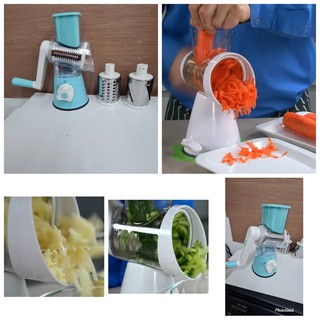 เครื่องบด หั่น สับ ซอย กระเทียม ผัก พริกต่างๆ TABLE TOP DRUM GRATER