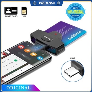 [Hexna] CAC Card Reader DOD Military USB-C Common Access Compatible with Android Phones, Mac, Other Type C Laptops