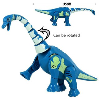 ของเล่นตัวต่อไดโนเสาร์ Brachiosaurus Spinosaurus Pterosaur ขนาด 28x17 ซม.