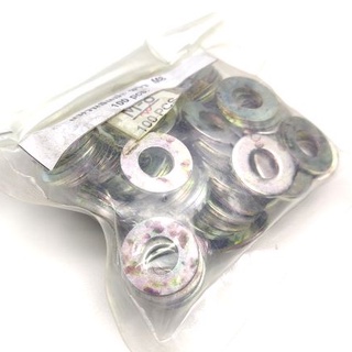 พร้อมส่ง,แหวนอีแปะ ชุบขาว M8 PLAIN WASHER ,แหวนอีแปะ สเปค 1 bag = 100 pcs. ,Other (66-000-747)