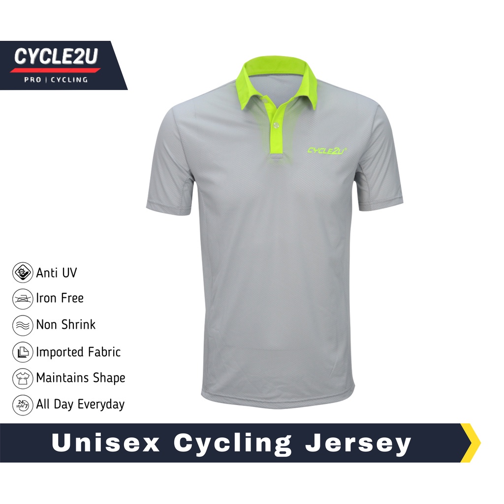 CYCLE2U กางเกงขาสั้น Sleeve Leisure Cycling Jersey