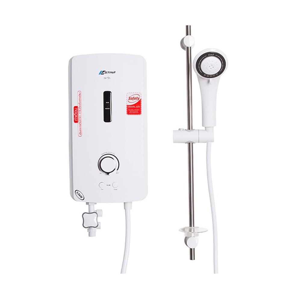 Water heater SHOWER HEATER ASTINA IM-9E 3500W WHITE Hot water heaters Water supply system เครื่องทำน้ำอุ่น เครื่องทำน้ำอ