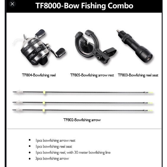 [Recurve] Topoint Bow Fishing Combo Archery Hunting