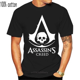 As0112a เสื้อยืดแขนสั้นลําลอง ผ้าฝ้าย พิมพ์ลาย assassins แฟชั่นสําหรับผู้ชายS-5XL