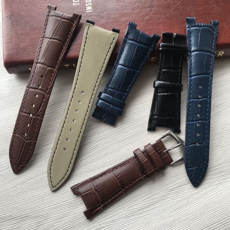 สายนาฬิกาข้อมือหนัง แบบพับได้ สําหรับ Patek Philippe Nautilus 5712G 5711 notch 25