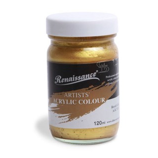 สีทอง อะคริลิค 60/120/240มล. #133 Royal Gold Renaissance