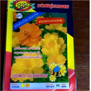 ดาวกระจาย เหลือง ส้ม ประมาณ80 เมล็ด