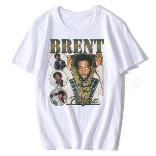 เสื้อยืดผ้าฝ้าย เสื้อยืดแขนสั้นลําลอง พิมพ์ลาย Brent Faiyaz สไตล์ฮาราจูกุ สําหรับผู้ชาย และผู้หญิง